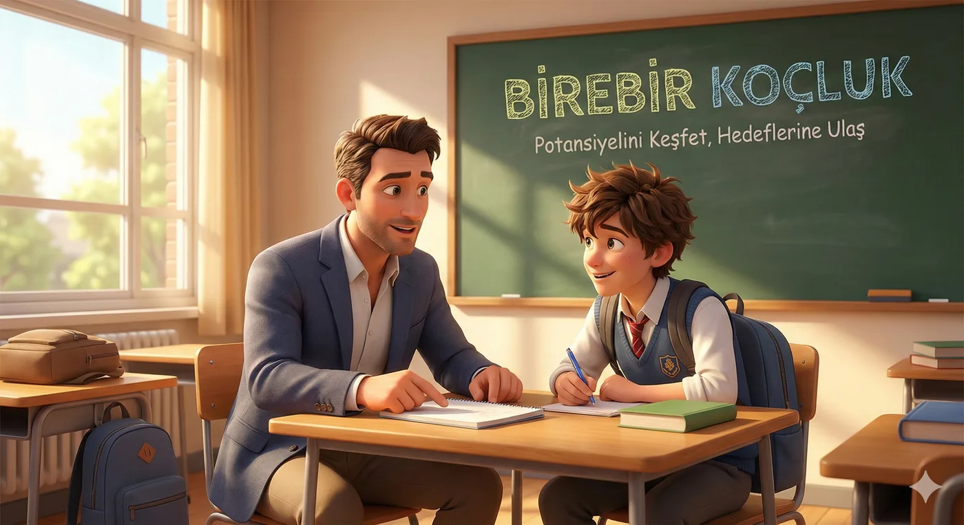 Mezun öğrenci ve koçu online görüşme yaparken